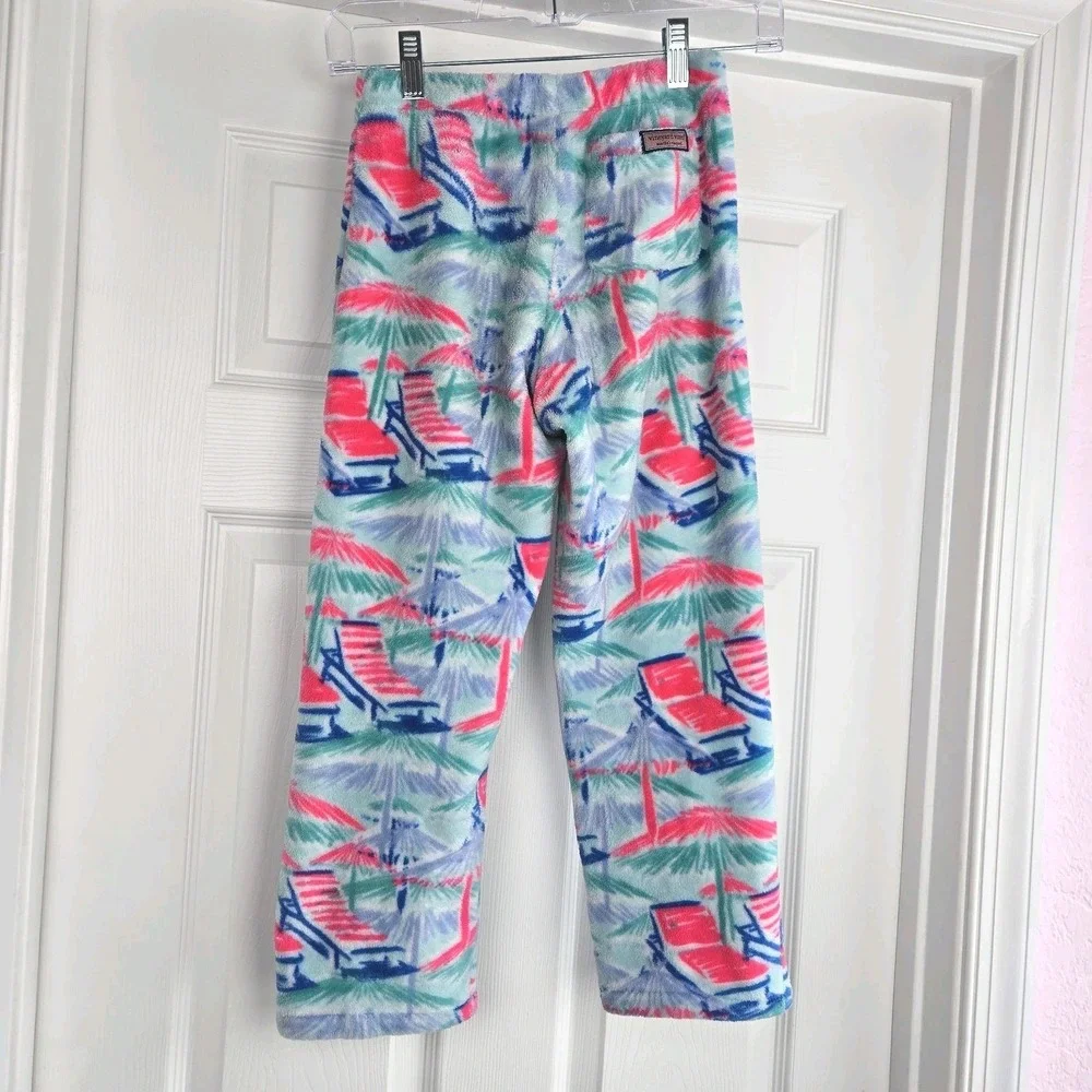 Vineyard Vines Girls Fleece Pajama Pants Loungewear Size S 7-8‎ Down The Shore